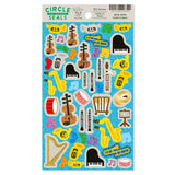 Deko-Sticker - RYU-RYU - Glitter Circle Stickers - Hologram