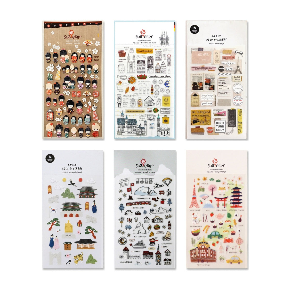 Deko-Sticker - daily deco - world travel