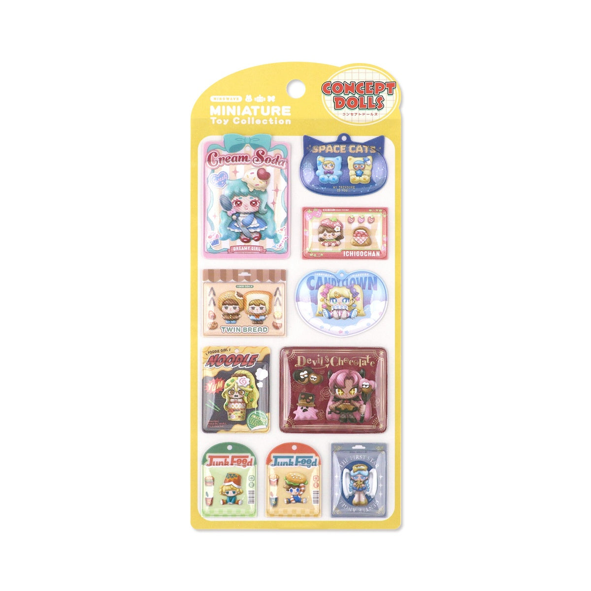 Deko-Sticker - Miniature Toy Collection