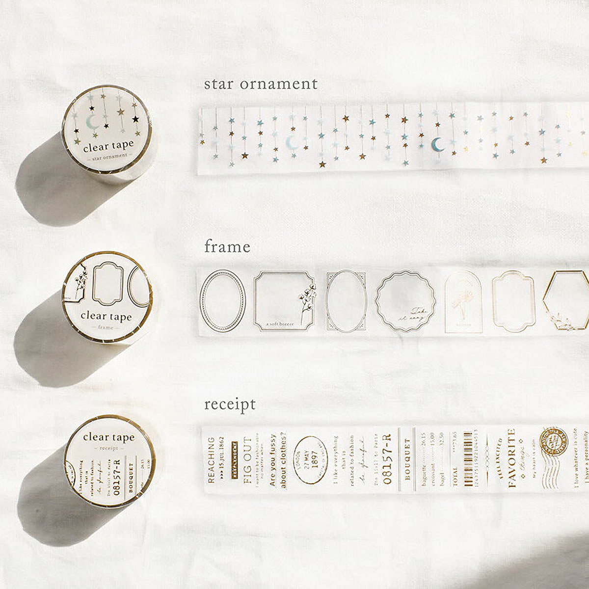 Decoration Tape - clear tape - 30mm - Serie 1