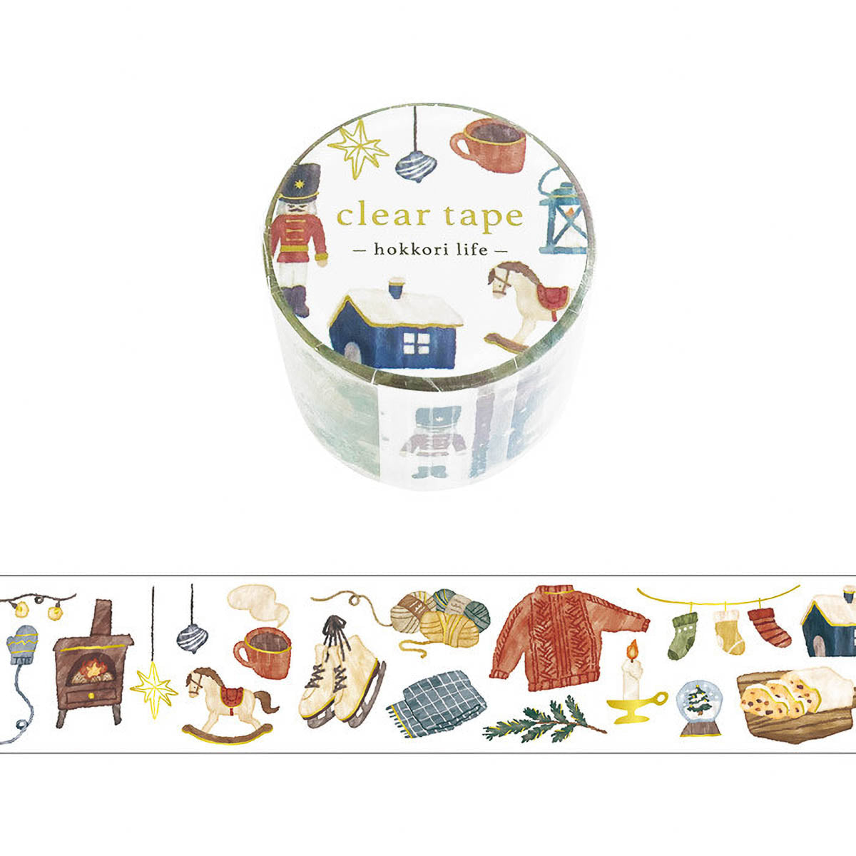 Decoration Tape - Clear Tape - Hokkori Life - 30mm