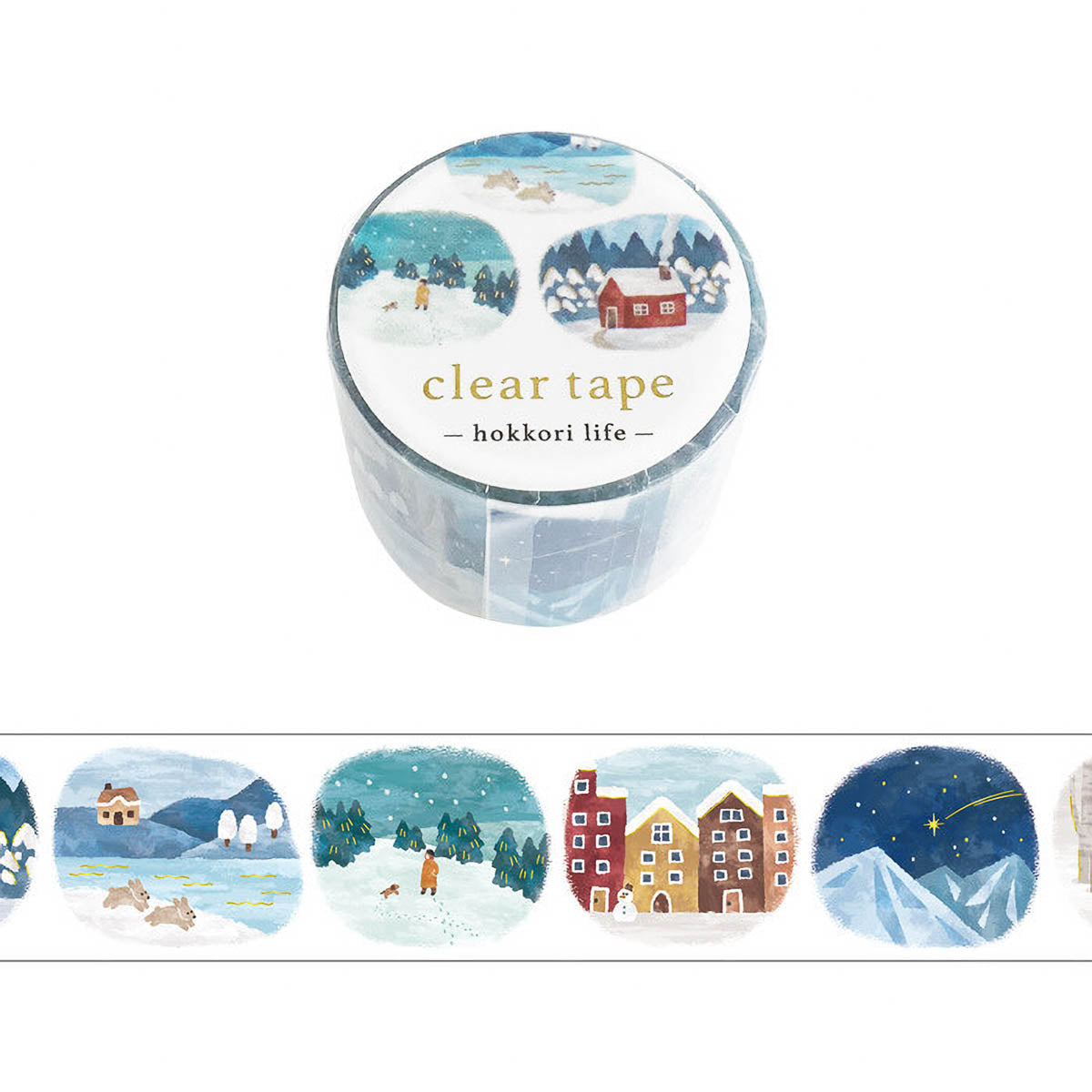 Decoration Tape - Clear Tape - Hokkori Life - 30mm