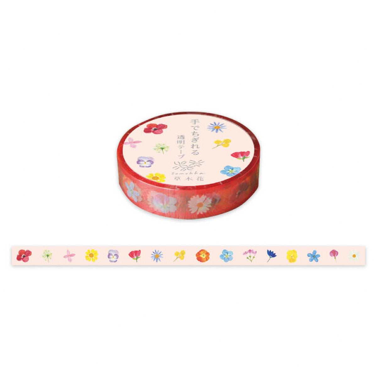 Decoration Tape - Somokka - Pressed Flowers - 10mm