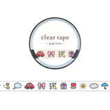 Decoration Tape - clear tape - Pop Icon - 7mm