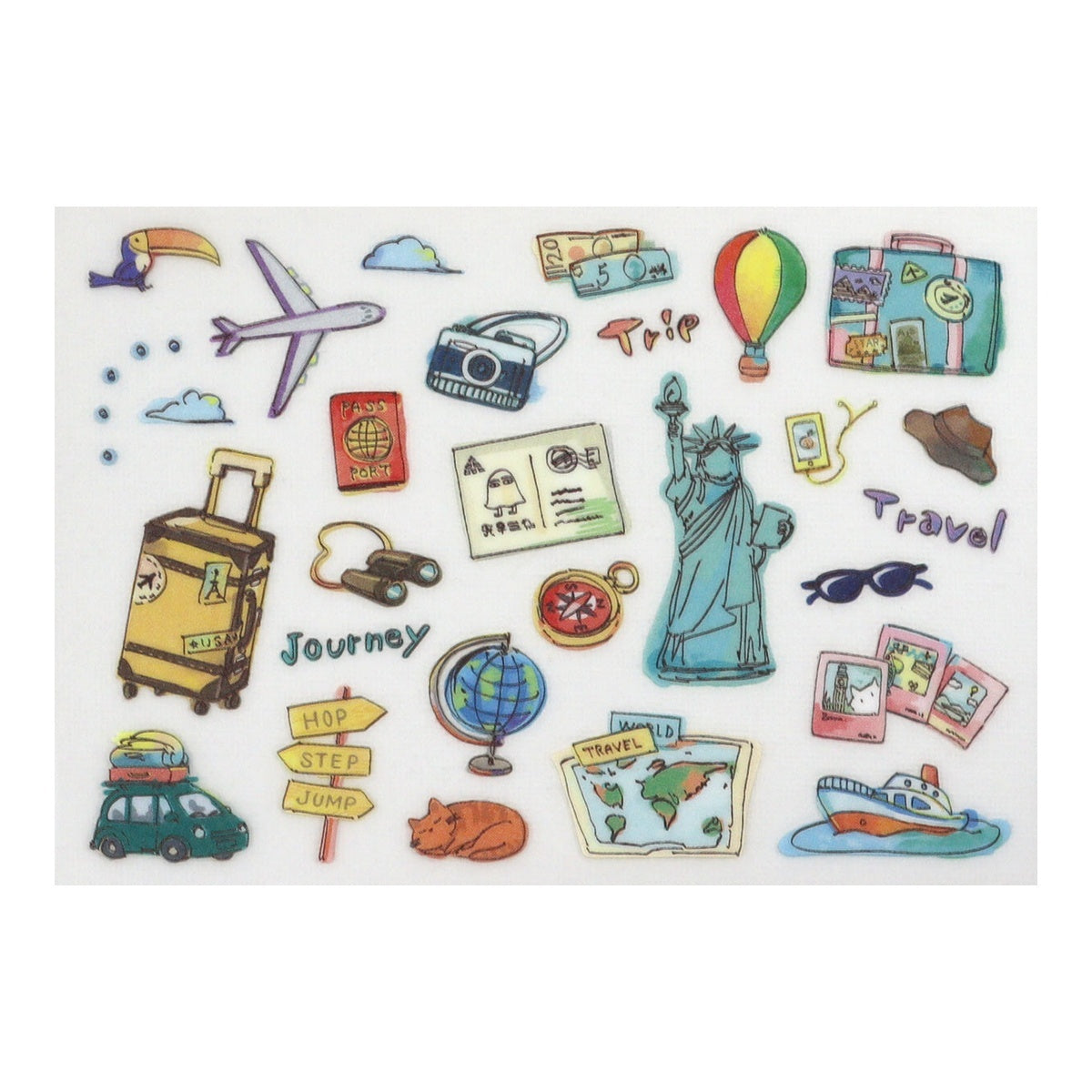 Stoffaufkleber - Fabric Transfer Sticker - Travel