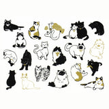 Stoffaufkleber - Fabric Transfer Sticker - Animals - Black & Gold