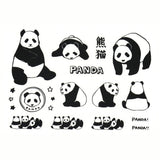 Stoffaufkleber - Fabric Transfer Sticker - Animals - Black & Gold