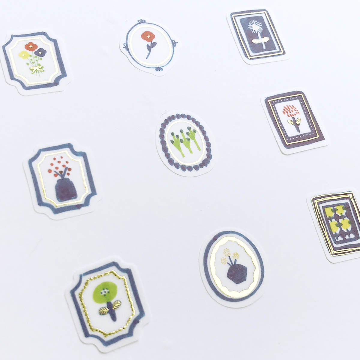 Flockensticker - Papier Platz - Kurogoma - Flowers