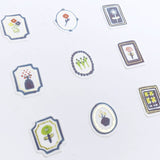 Flockensticker - Papier Platz - Kurogoma - Flowers