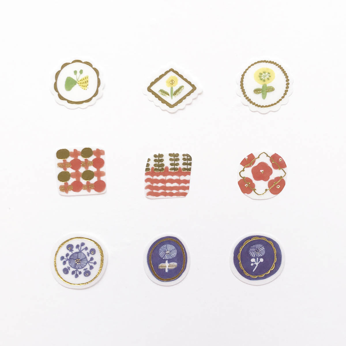 Flockensticker - Papier Platz - Kurogoma - Flowers