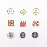 Flockensticker - Papier Platz - Kurogoma - Flowers