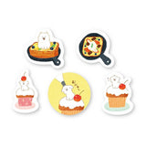 Flockensticker - Animal Sweets Workshop - Cream