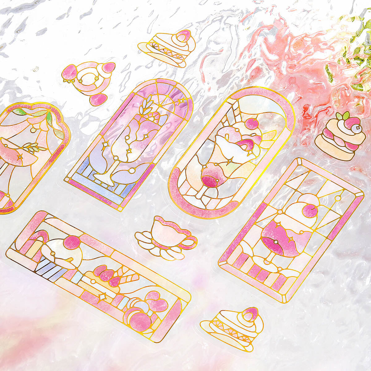 Flockensticker - Cafe A La Mode - Stained Glass
