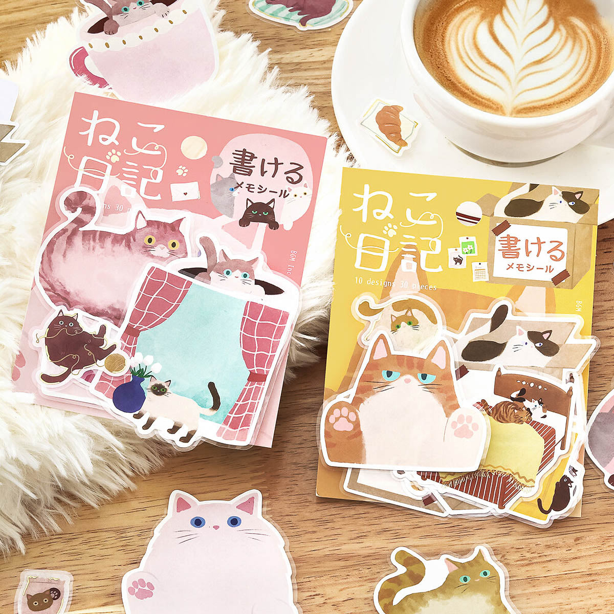 Flockensticker - Memo Stickers »Cat Diary«