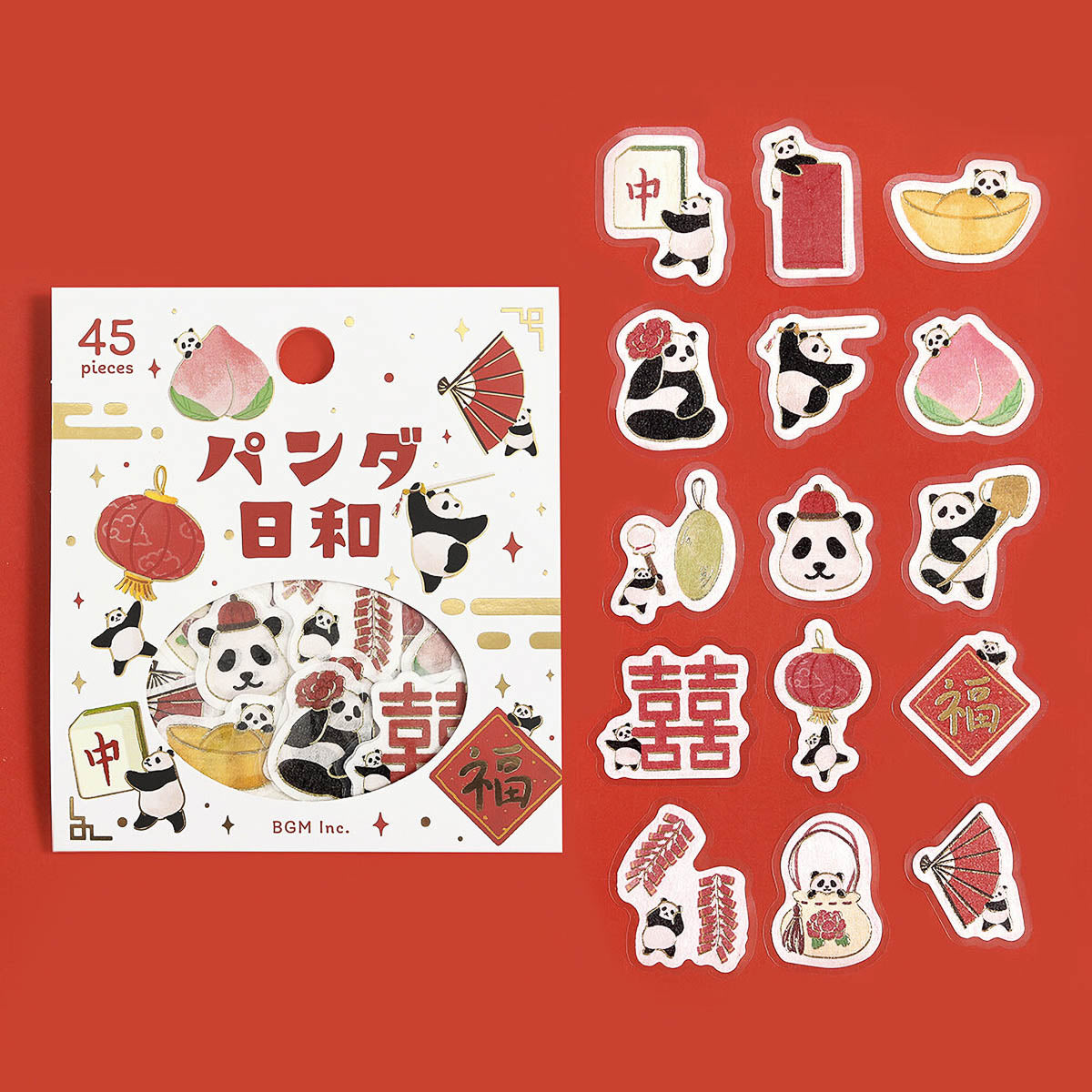 Flockensticker - Foil Stamp Stickers - Panda Weather