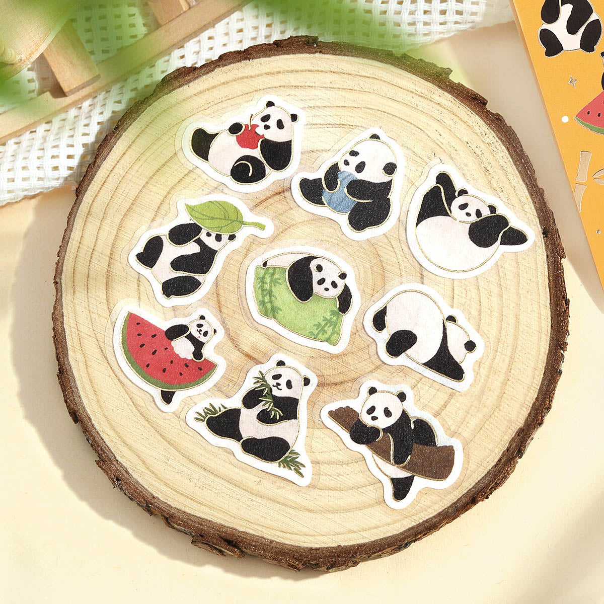 Flockensticker - Foil Stamp Stickers - Panda Weather