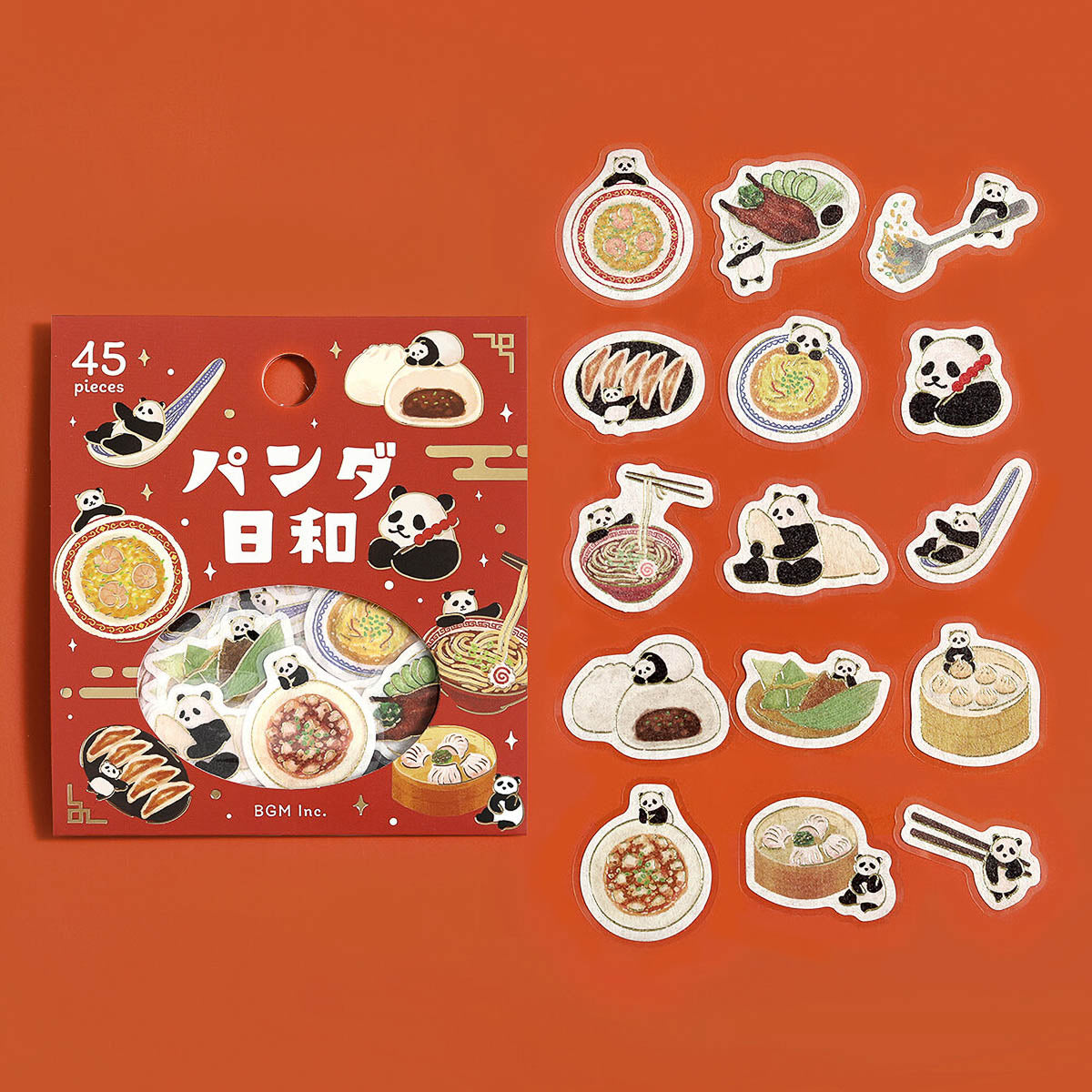 Flockensticker - Foil Stamp Stickers - Panda Weather