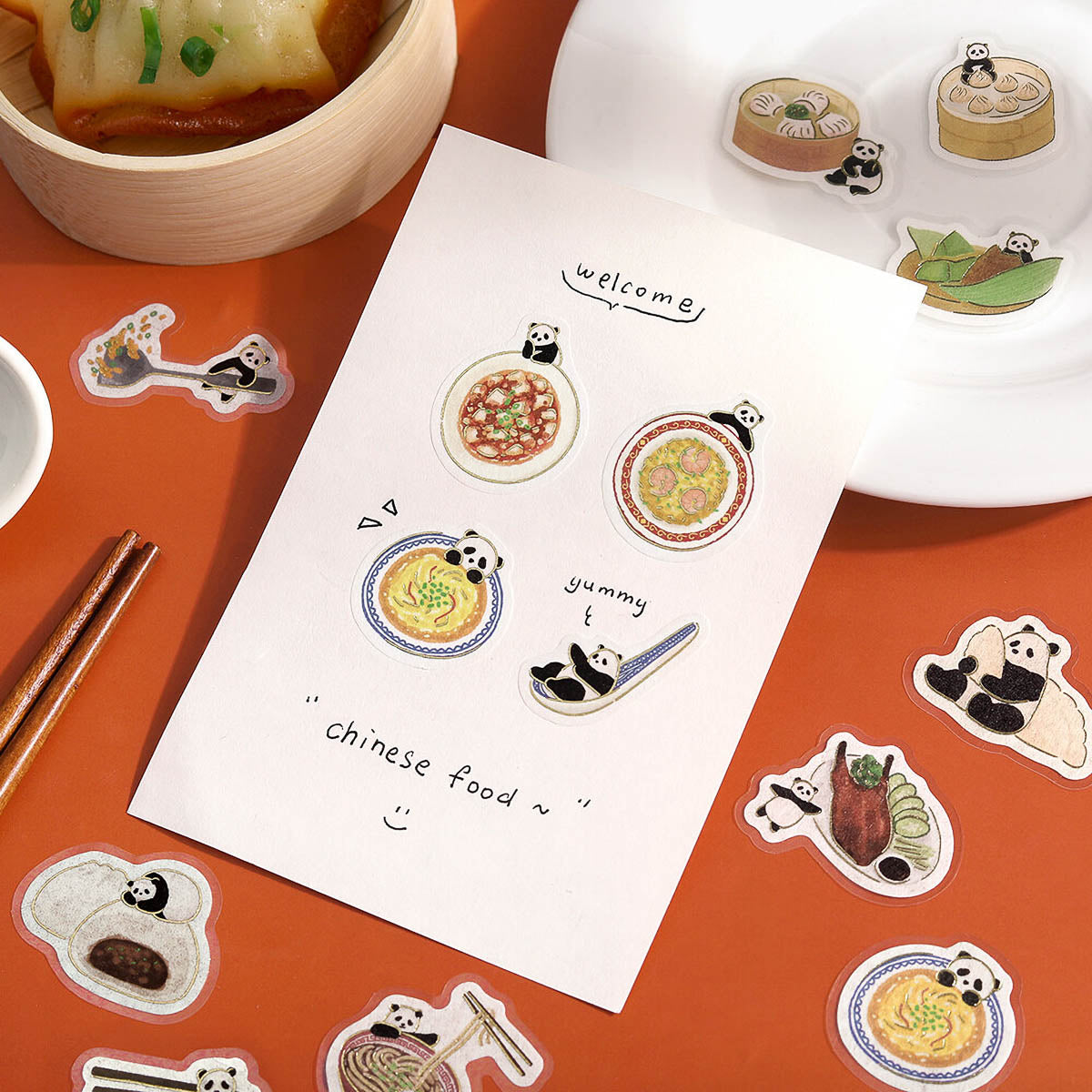 Flockensticker - Foil Stamp Stickers - Panda Weather