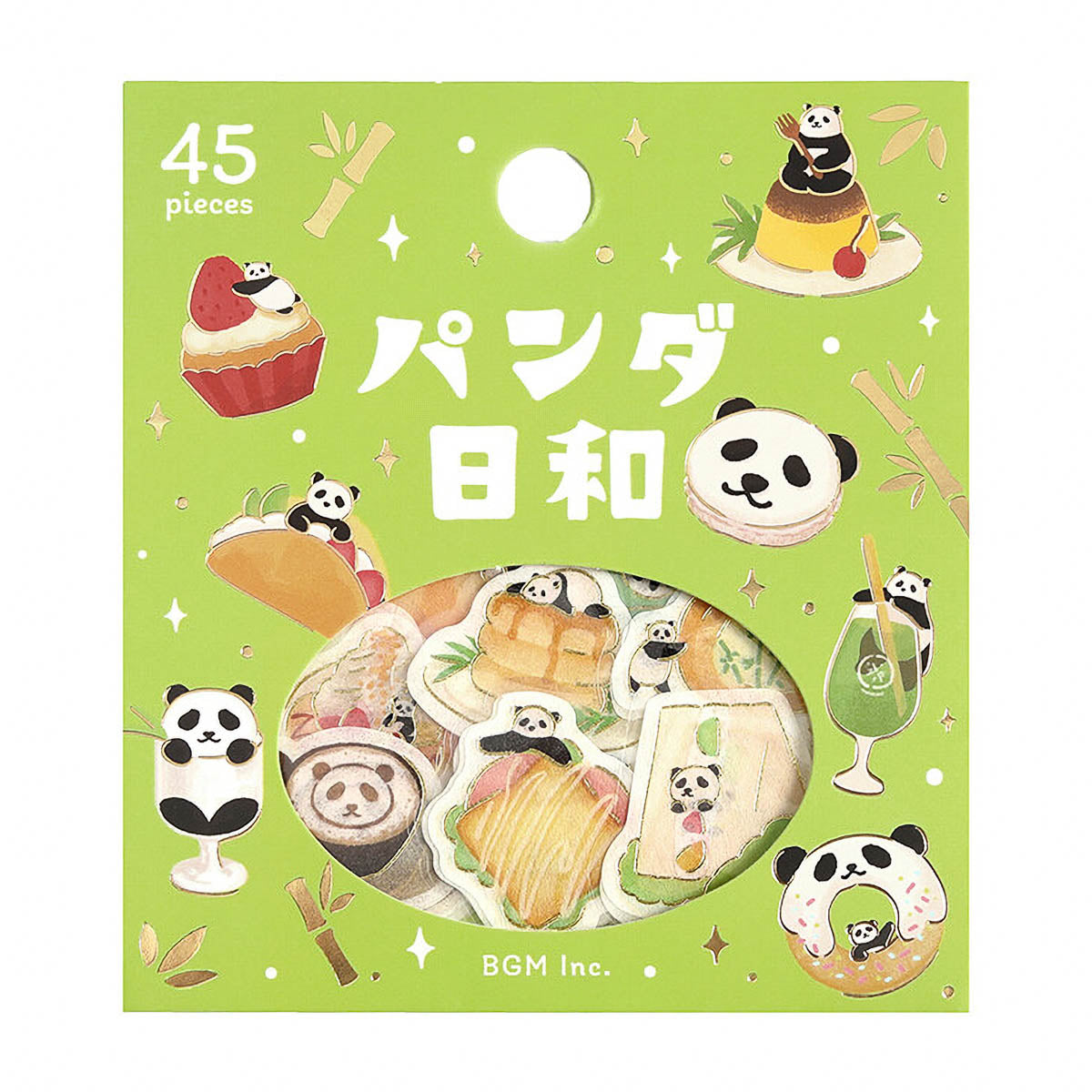 Flockensticker - Foil Stamp Stickers - Panda Weather