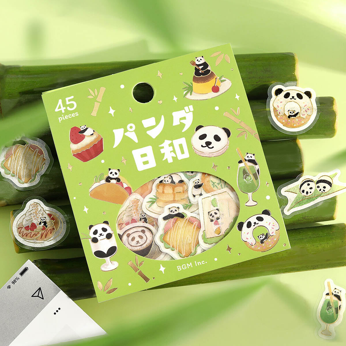 Flockensticker - Foil Stamp Stickers - Panda Weather