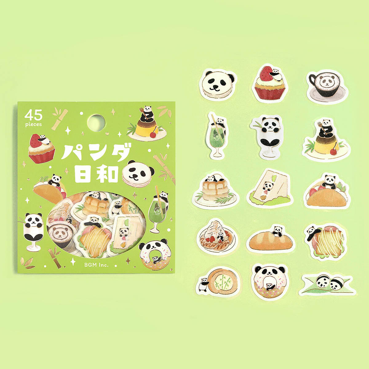 Flockensticker - Foil Stamp Stickers - Panda Weather