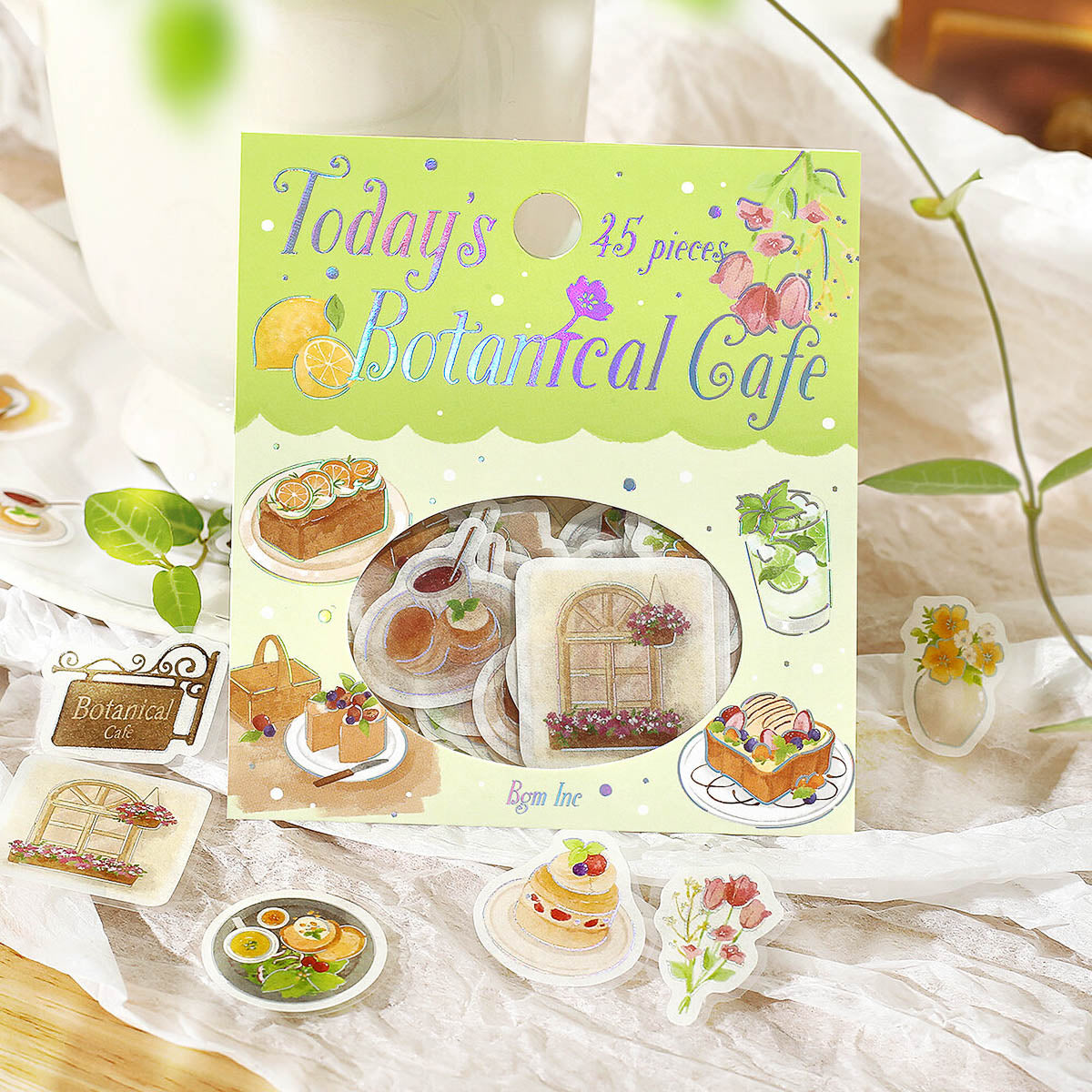 Flockensticker - Foil Stamp Stickers - Today's Cafe