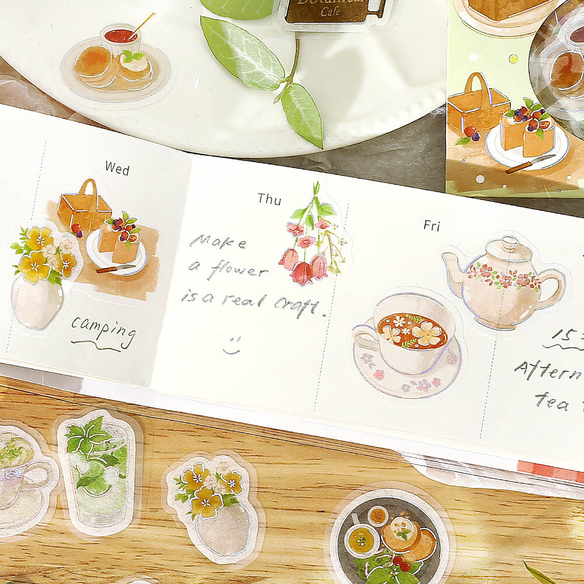 Flockensticker - Foil Stamp Stickers - Today's Cafe