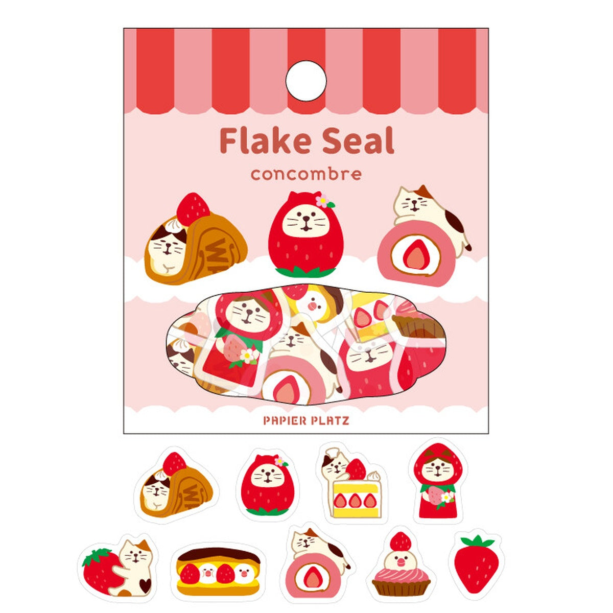 Flockensticker - Papier Platz - concombre - Food