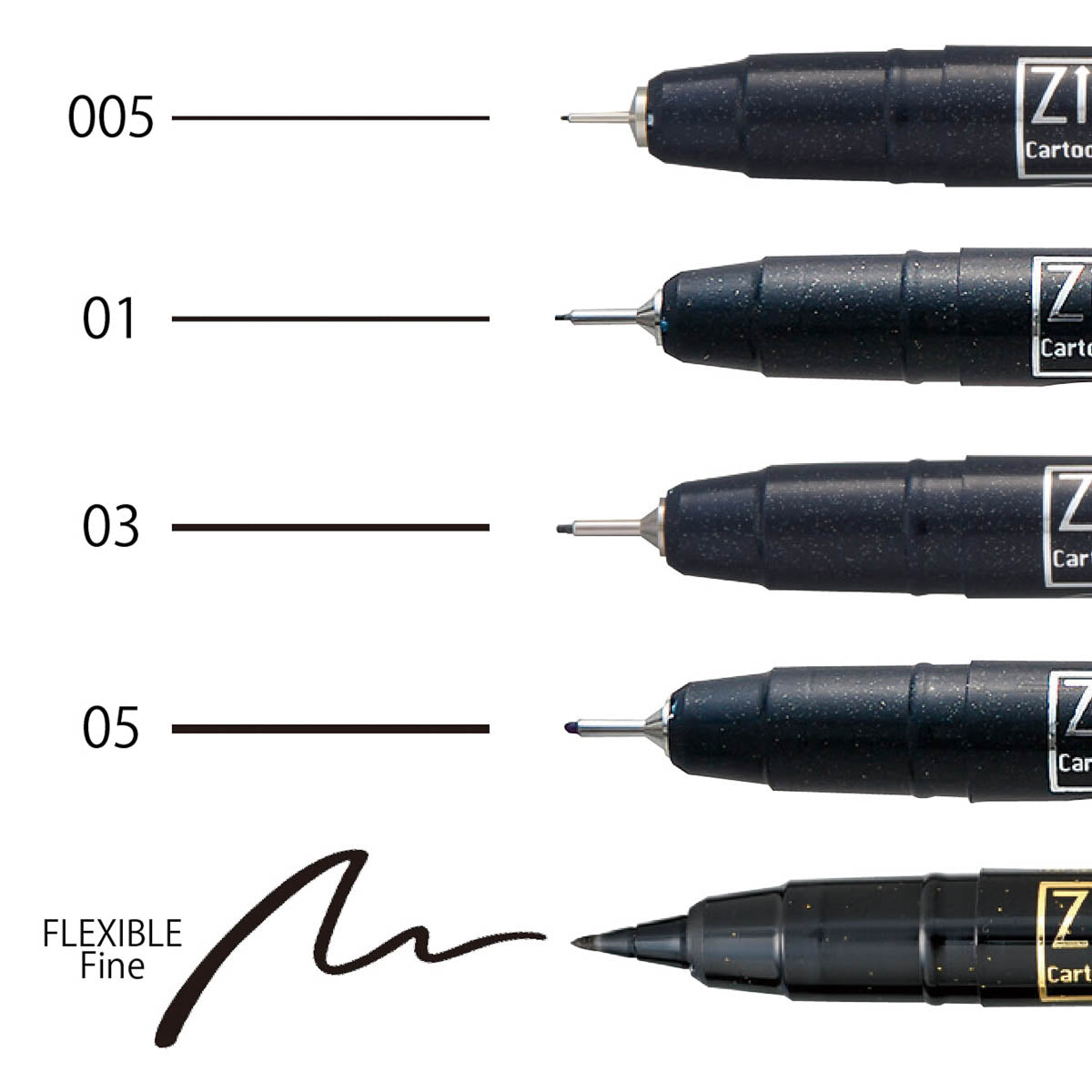 Filzstift - Kuretake - ZIG - Cartoonist MANGAKA - Set