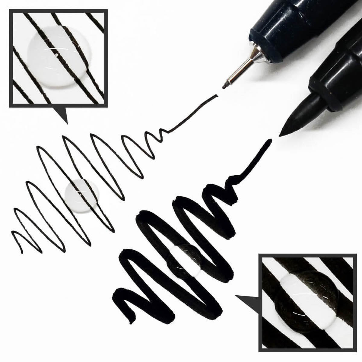 Filzstift - Kuretake - ZIG - Cartoonist MANGAKA - Schwarz