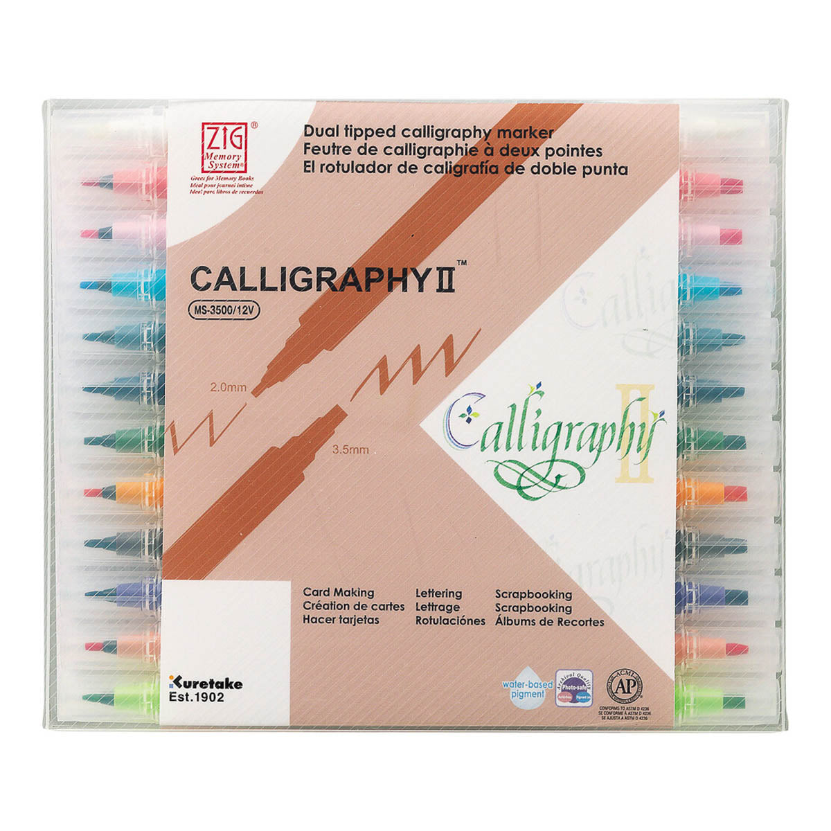 Filzstift - Kuretake - ZIG - Calligraphy - Standard Colors