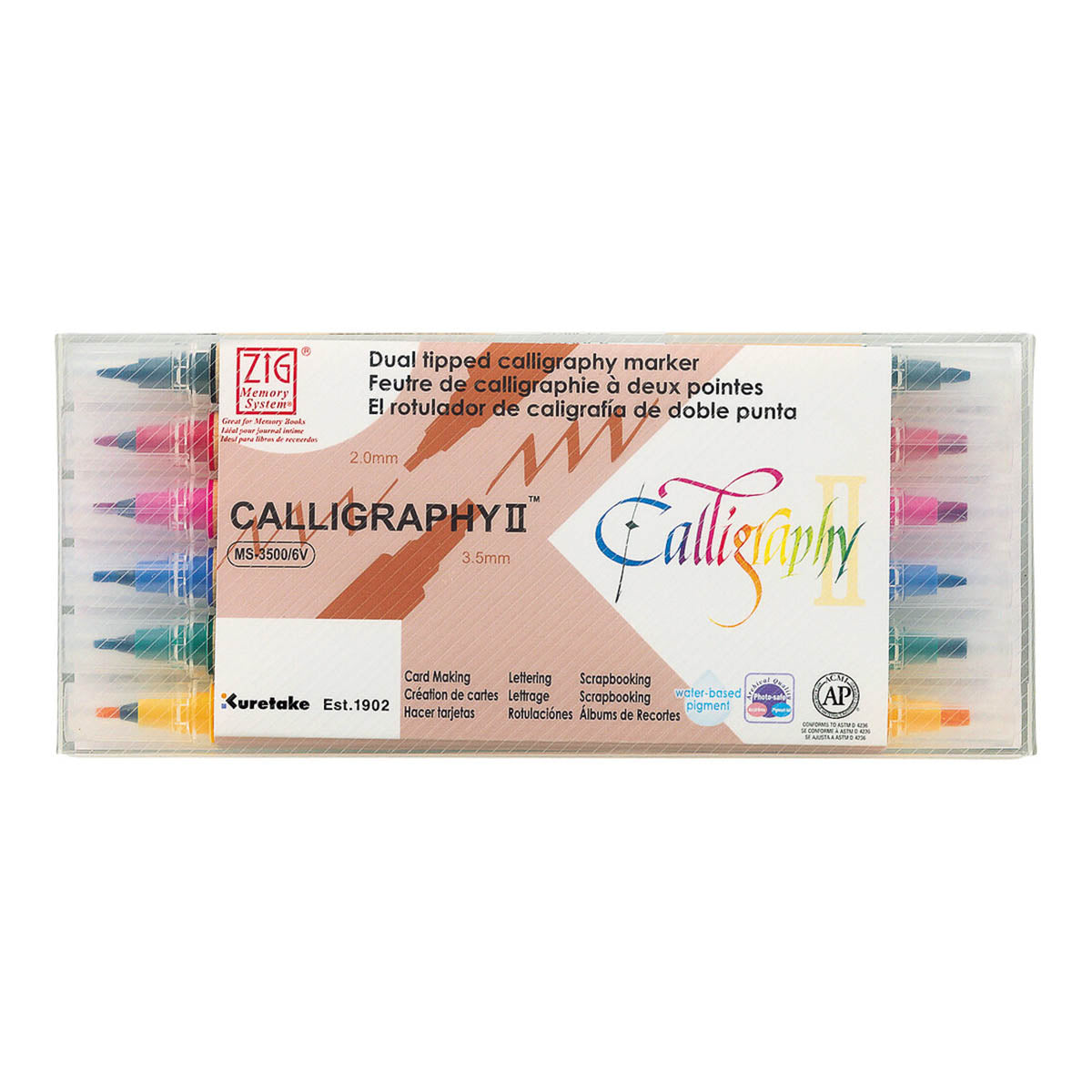 Filzstift - Kuretake - ZIG - Calligraphy - Standard Colors