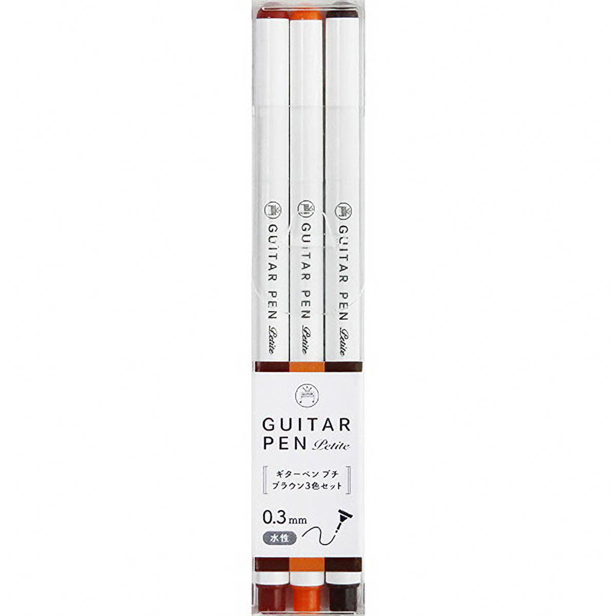 Filzstifte-Set - GUITAR PEN Petite - 0,3 mm - 3-Farben-Set