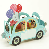 Grußkarte - Birthday Party Car