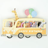 Grußkarte - Birthday Party Car