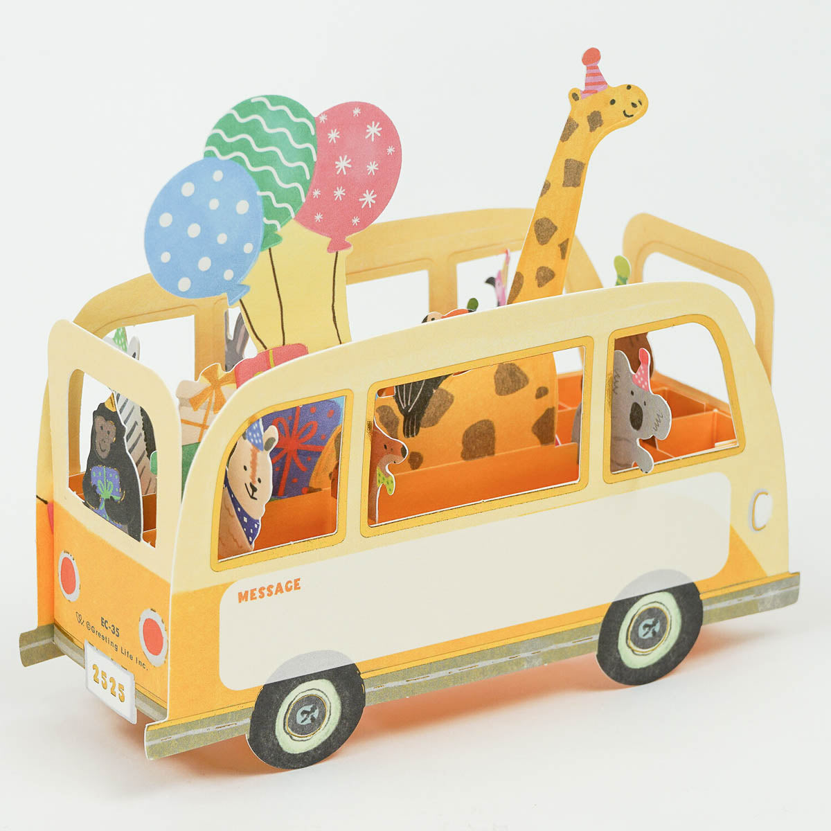 Grußkarte - Birthday Party Car