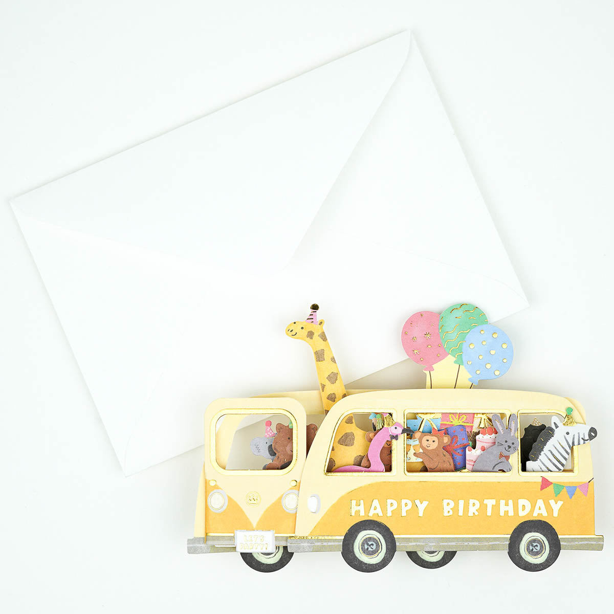Grußkarte - Birthday Party Car