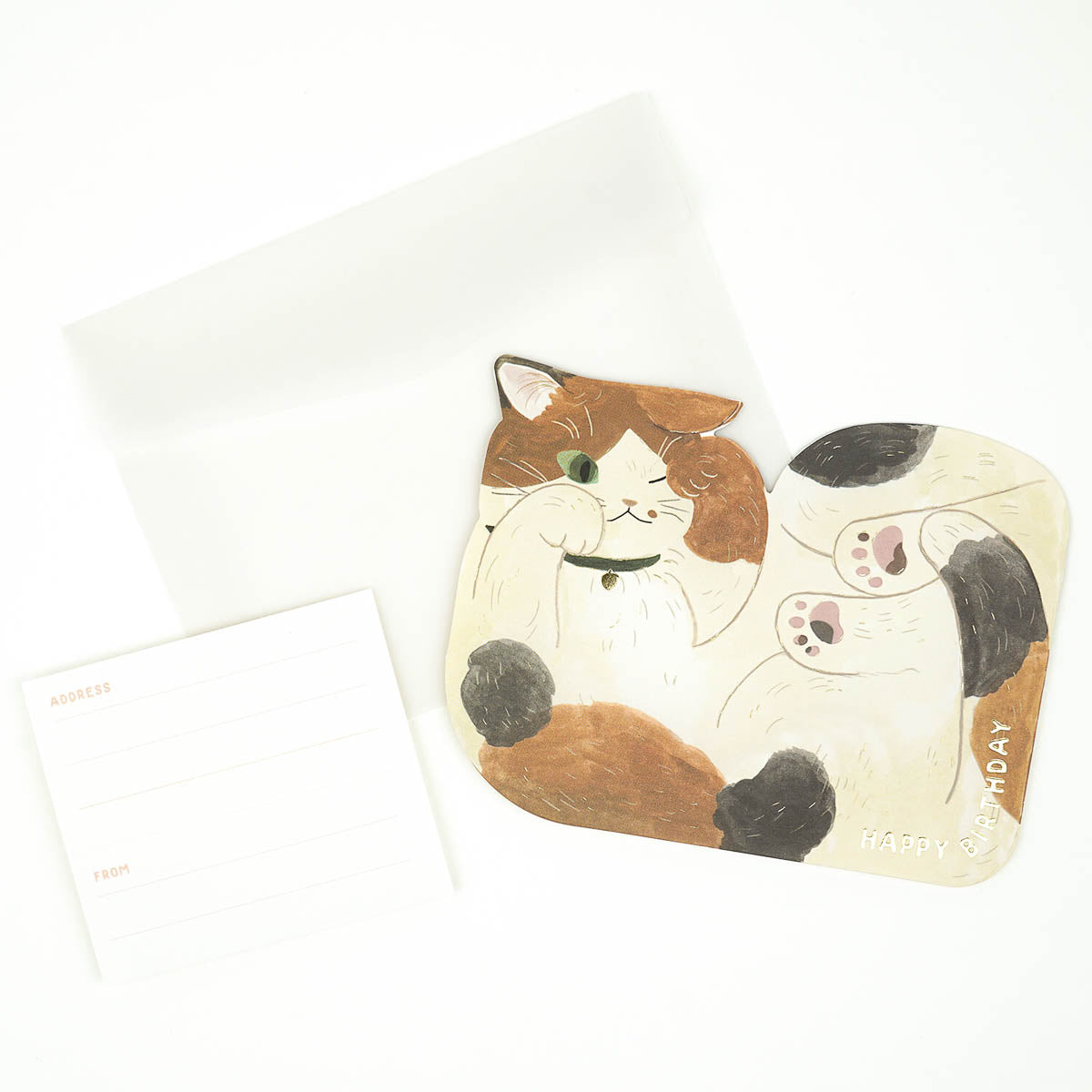 Grußkarte - Happy Birthday Cat