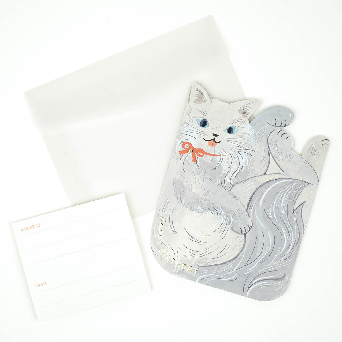Grußkarte - Happy Birthday Cat