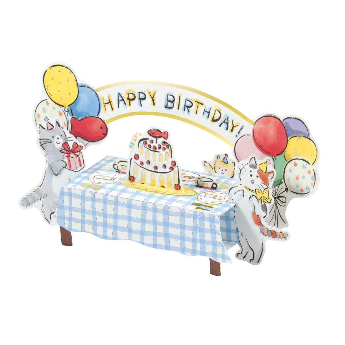 Grußkarte - 3D Birthday Card - Animals