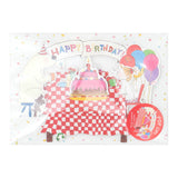 Grußkarte - 3D Birthday Card - Animals