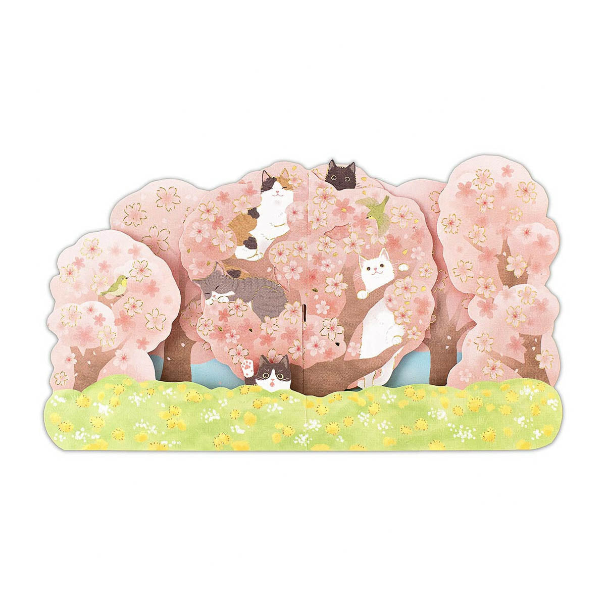 Grußkarte - 3D Card - Sakura