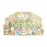 Grußkarte - 3D Card - Animal's Birthday Party