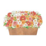 Grußkarte - 3D Card - Flower Basket