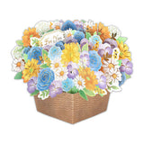 Grußkarte - 3D Card - Flower Basket