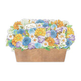 Grußkarte - 3D Card - Flower Basket