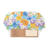 Grußkarte - 3D Card - Flower Basket