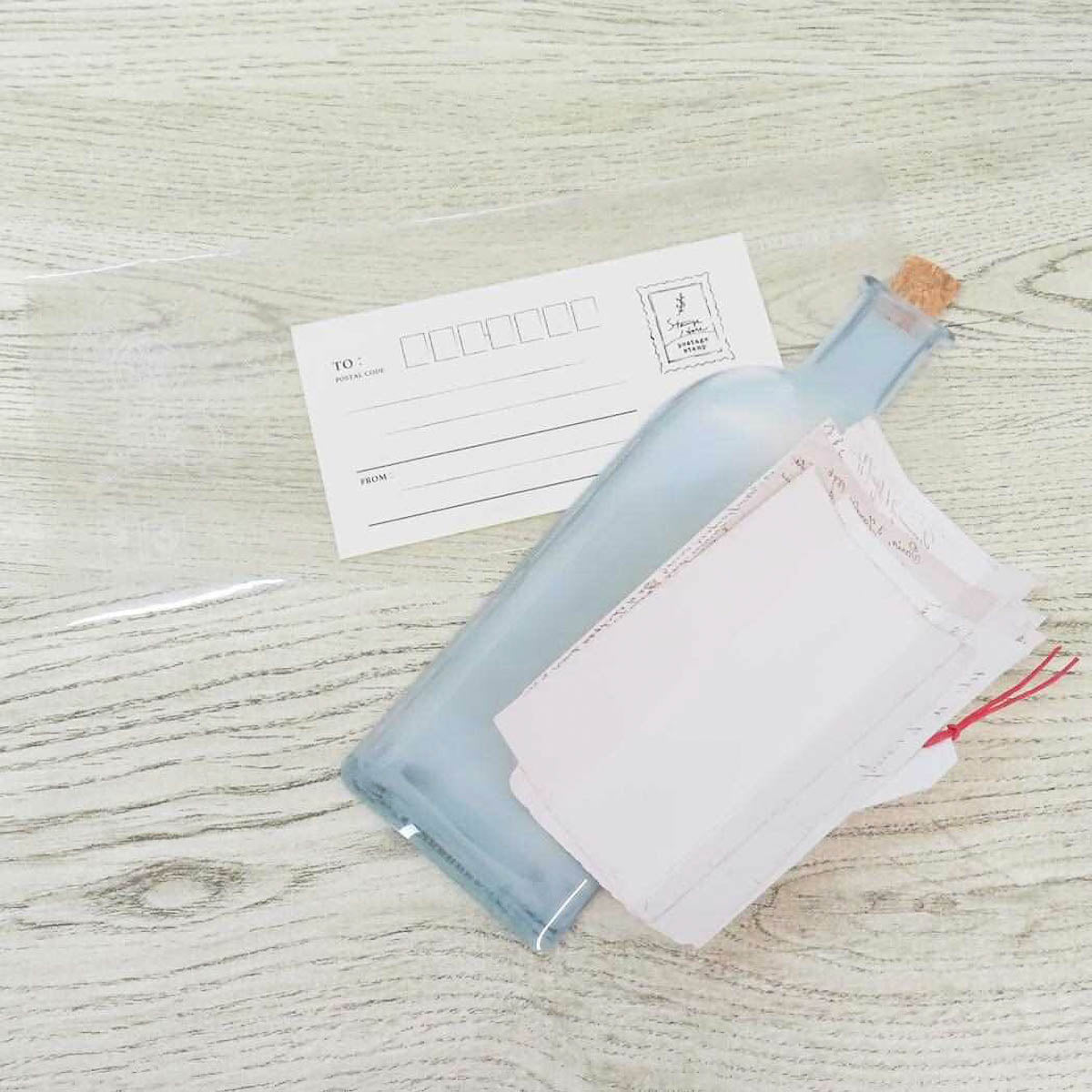 Grußkarte - Message Bottle Card
