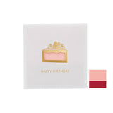 Grußkarte - Ausgestanzt - Golddruck - Happy Birthday