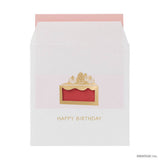 Grußkarte - Ausgestanzt - Golddruck - Happy Birthday